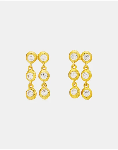 Amber Sceats - Toulouse Earrings in Crystal