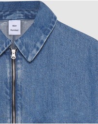 Won Hundred - Zayne Denim Zip Shirt