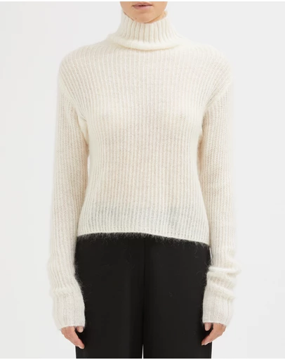 FRIEND of AUDREY - The Mohair-Wool High Neck Knit