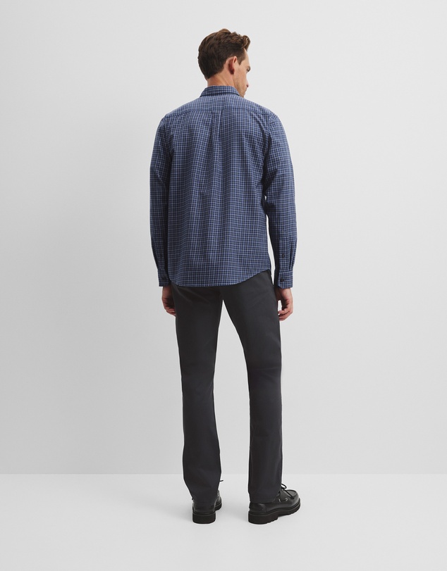 Country Road - Long Sleeve Regular Fit Cotton Check Shirt With Pocket