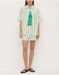 Assembly Label - Agnes Stripe Short Sleeve Shirt