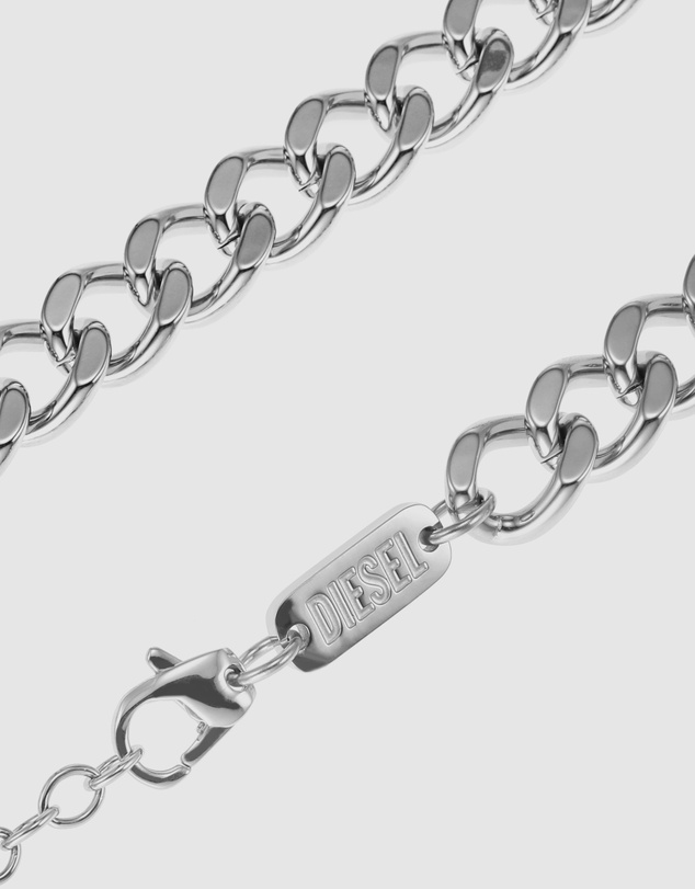 Diesel - Steel Silver-Tone Necklace