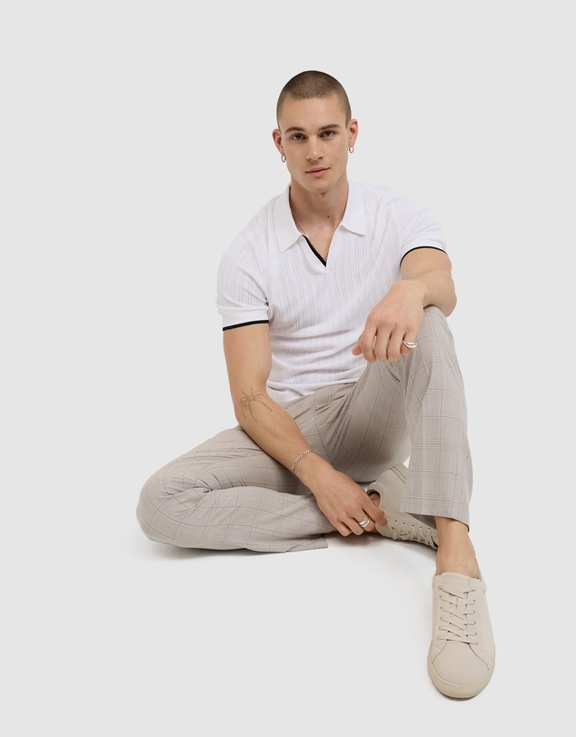 Politix - Anderson Stripe Texture Knit Polo
