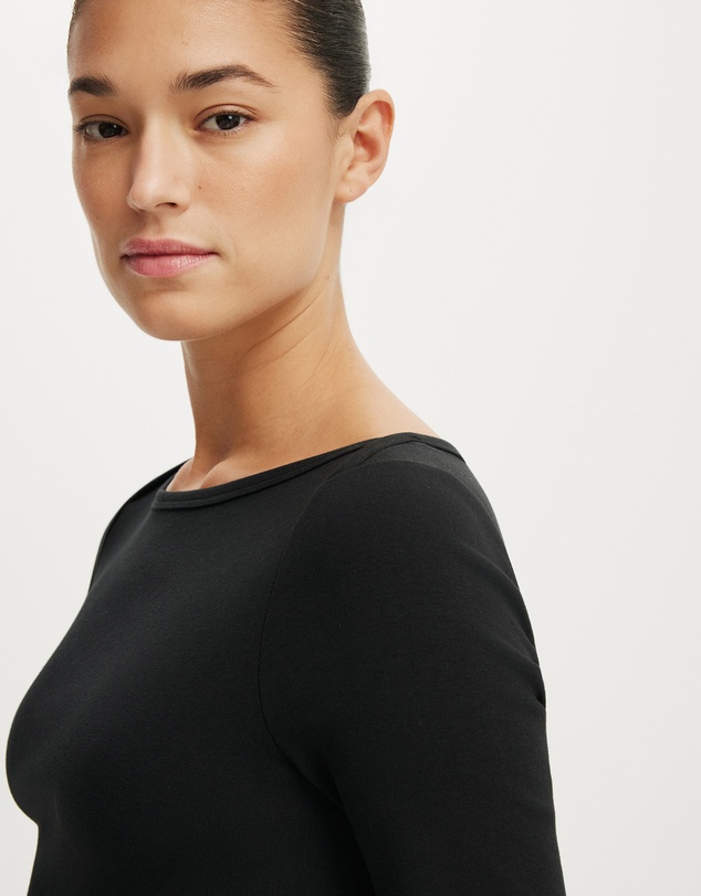 Cotton On - 90S Boatneck ¾ Sleeve