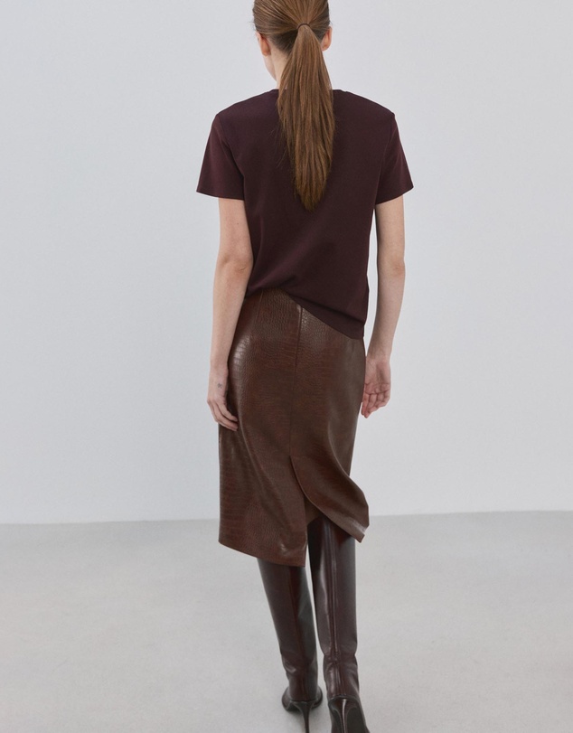 M.N.G - Short-Sleeved Cotton T-Shirt