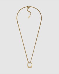 Diesel - D Logo Gold Necklace