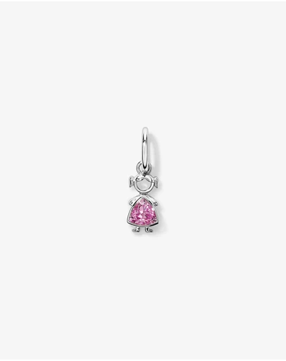 Michael Hill - Created Pink Sapphire Girl Pendant in Sterling Silver