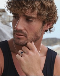 Najo - Suave Men's Silver Ring