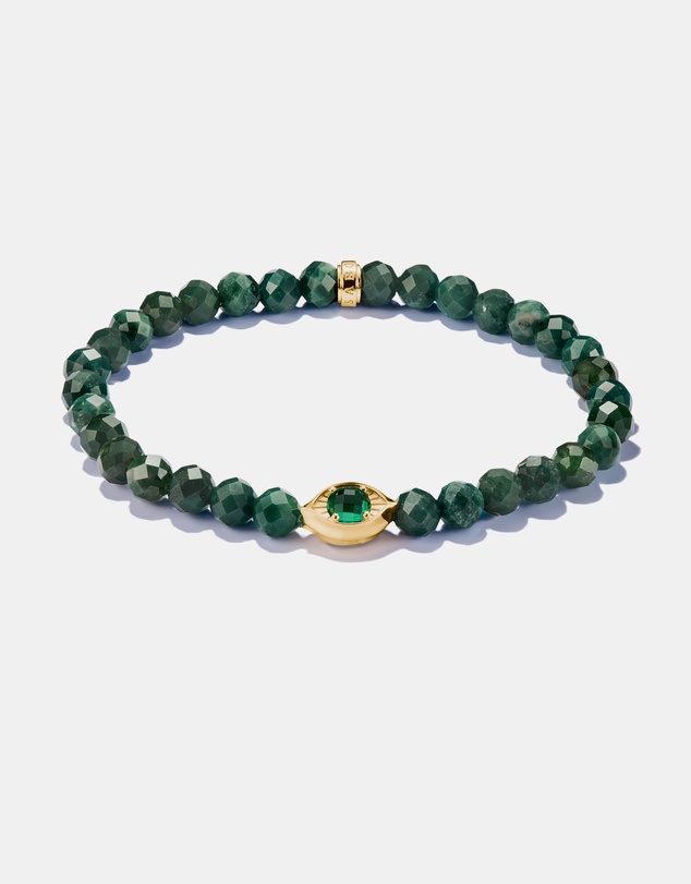 THOMAS SABO - THOMAS SABO Moss Agate Eye Bead Bracelet