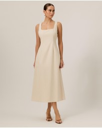 Tussah - Andy Square Neck Midi Dress