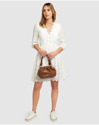 Belle & Bloom - Sweet Talk Eyelet Mini Dress