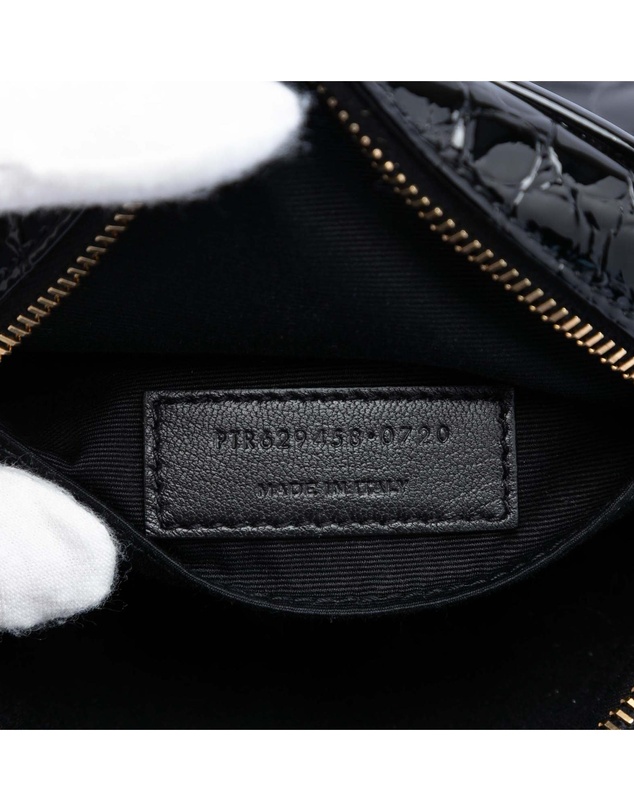 Pre-Loved by Azura Reborn - Pre-Loved Croc Embossed Patent Round Vinyle Camera Bag