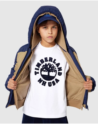 Timberland - Short Sleeves Tee-Shirt - Kids-Teens
