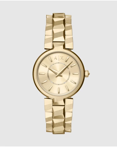 Armani Exchange - Gold Tone Analogue Watch