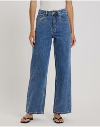 Atmos&Here - Mabel High Rise Wide Leg Jeans