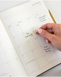 Bespoke Letterpress - 2026–2027 Weekly Financial Year Planner – Mulberry