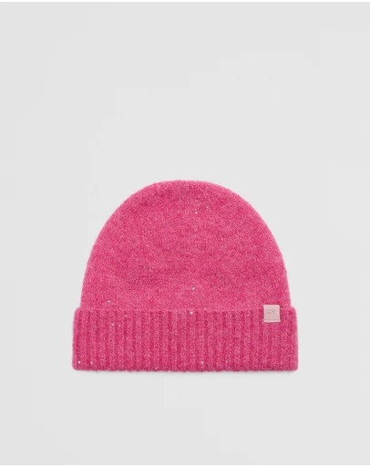 Country Road - Sequin Fluffy Beanie