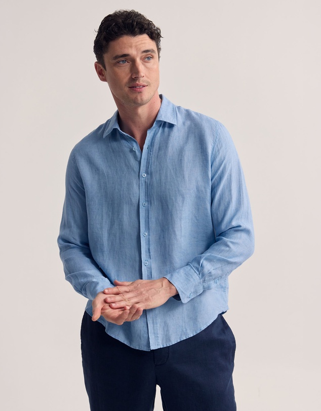 Oxford - Cooper Ls Delave Linen Shirt