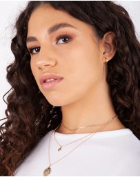 Lovisa - Gold Plated Sterling Silver Huggie Hoop Earrings