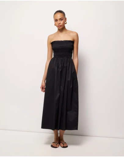 AERE - Aminta Strapless Midi Dress