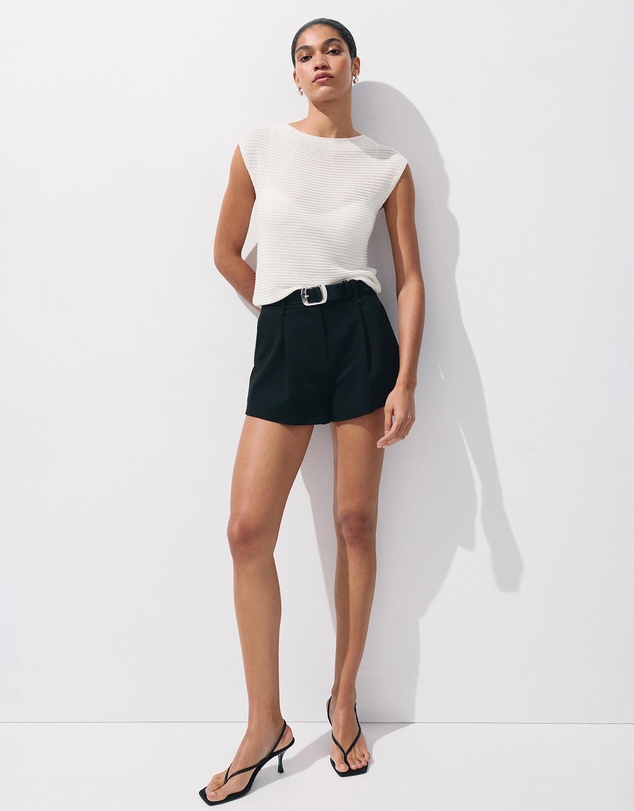 M.N.G - Short-Sleeved Knitted Sweater
