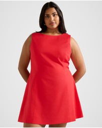 Forever New Curve - Kassie Curve Boat Neck Mini Dress