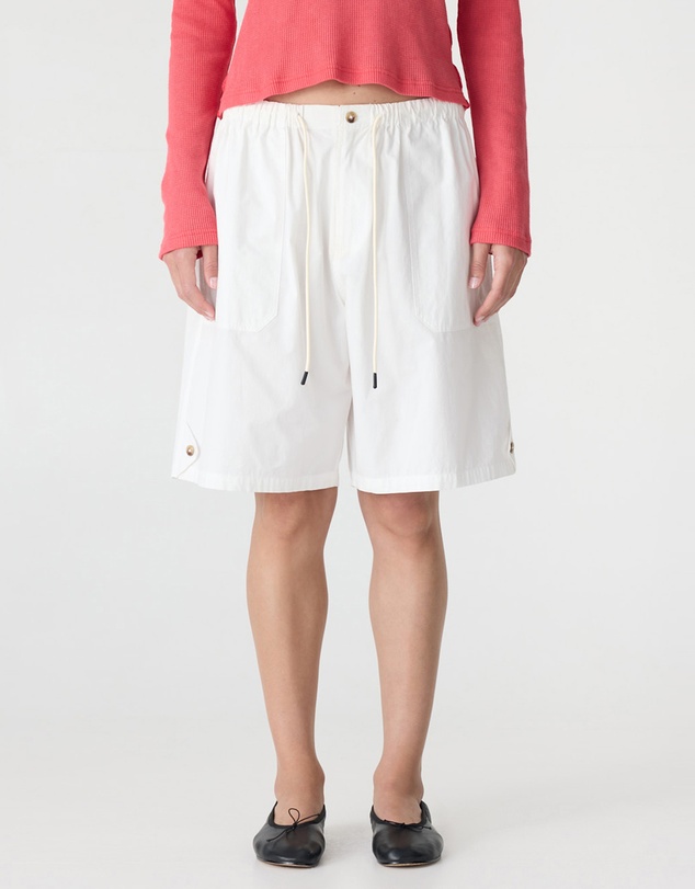 Bassike - Crushed Cotton Workwear Shorts