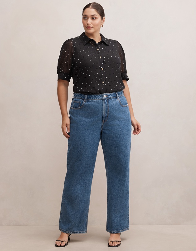 Forever New Curve - Faye Curve Short Sleeves Blouse