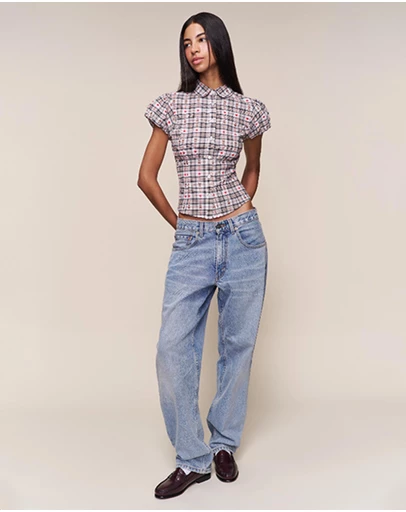 Guizio - Liana Plaid Top