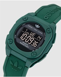 adidas Originals - City Tech Four 42mm Green Resin Watch