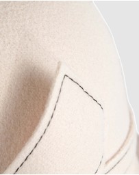 Max Alexander - Winter Felt Cream Cloche Hat
