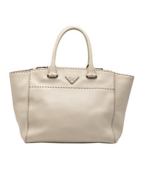 Pre-Loved by Azura Reborn - Pre-Loved City Calf Stitched Twin Pocket Satchel