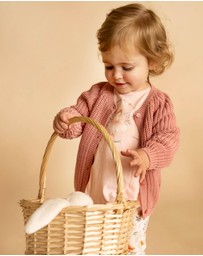 Bebe by Minihaha - Gemma Organic Chunky Rib Cardigan - Babies