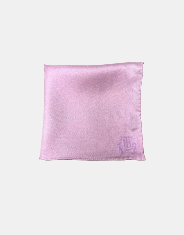 Henry Bucks - HENRY BUCKS Plain Crest Pocket Square LIGHT PINK