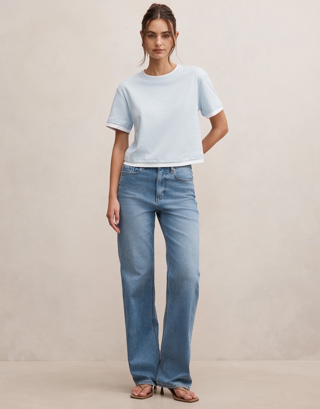 Forever New - Charlie Contrast Layered T-Shirt