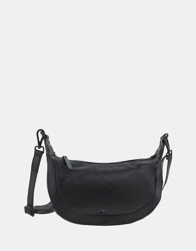Pierre Cardin - Pierre Cardin Ladies Leather Crescent Crossbody Bag