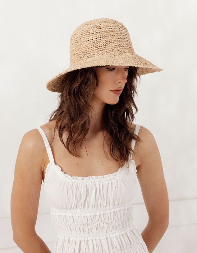 Morgan & Taylor - Alora Bucket Hat in Natural