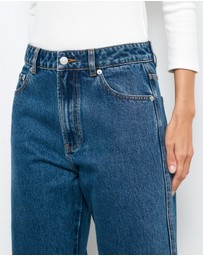 AERE - Mid Rise Curve Leg Jeans