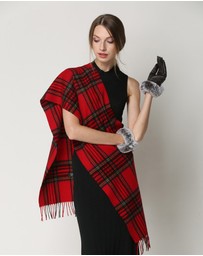 Ozwear Connection Uggs - Ugg 100% Wool Scarf Check Red and Navy