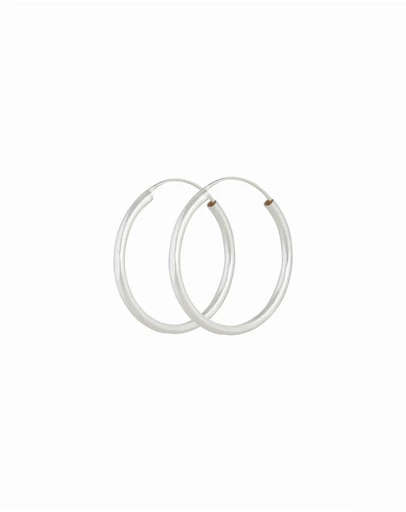 Lovisa - Sterling Silver Thick Hoop Earrings