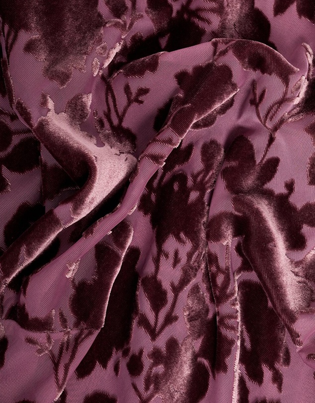 M.N.G - Floral Jacquard Dress With Bell Sleeves