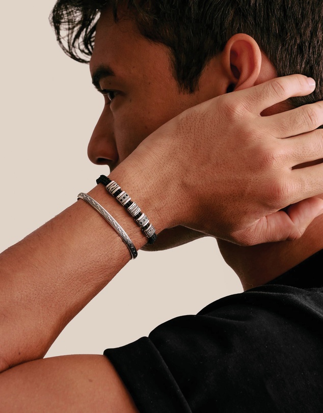 THOMAS SABO - THOMAS SABO Macrame Bracelet with Black Zirconia Stones