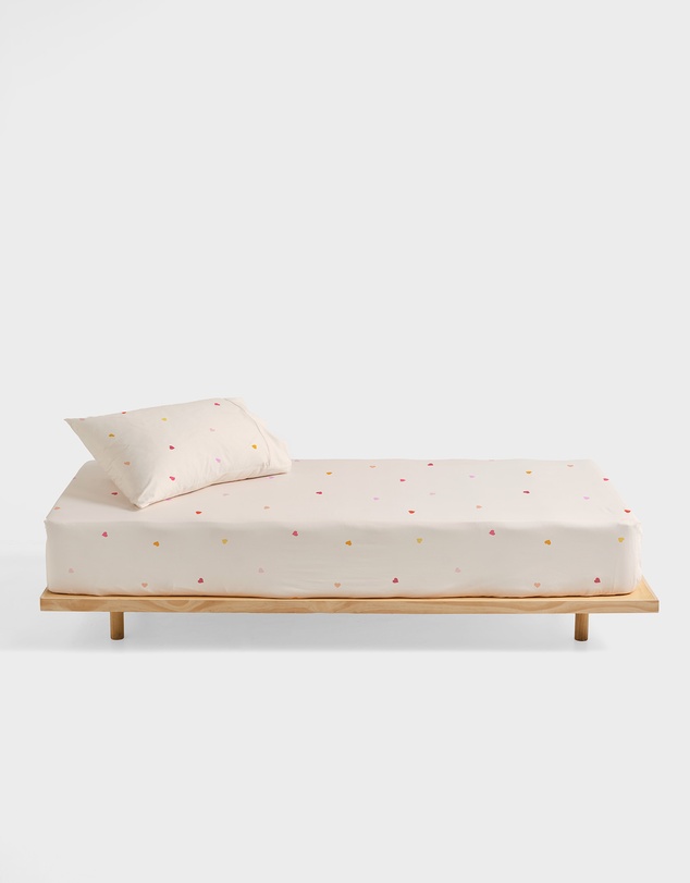 Linen House Kids - Little Love Fitted Sheet + Pillowcase Set
