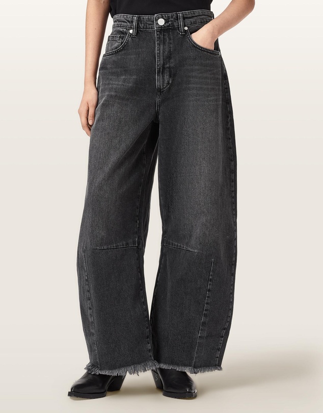 AllSaints - Payton Barrel Leg Denim Jeans
