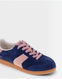 Mia Vita - Ramona II Lace-Up Casual Sneaker - Royal Blue/Blush