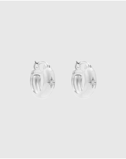 Kirstin Ash - Guiding Star Etched Hoops