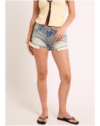 Insight - Presley Low Slashed Denim Shorts