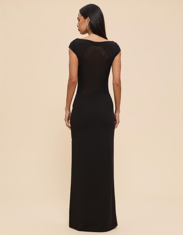 CHANCERY - Samia Short Sleeve Sheer Maxi Dress