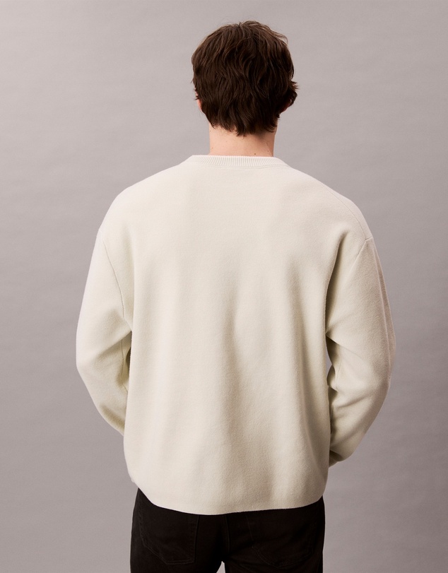 Calvin Klein Jeans - Embossed Monogram Logo Relaxed Sweater