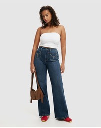 Cotton On - Curvy Stretch Wide Jeans